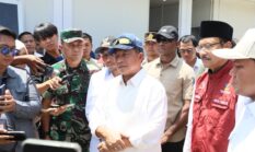 Bersama Mensos dan Wagub Aceh, Kasatgas Tito Tinjau Huntara Kabupaten Pidie Jaya
