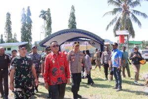 Kapolres Nabire Pantau Pasar Murah Idulfitri.