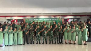 Sejumlah Personel Kodim 1705/Nabire Naik Pangkat.