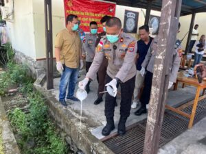 Pemusnahan Barang Bukti Narkoba di Lingkungan Polres Nabire.