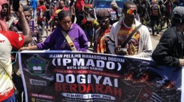 Aksi Damai di Nabire: Massa IPMADO Suarakan Aspirasi Kemanusiaan di Kantor DPR Papua Tengah