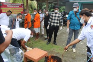 Polda Papua Tengah Putus Rantai Peredaran Narkotika Lintas Batas.